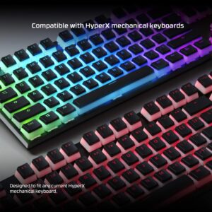 HyperX Alloy Origins Core - Red Switch + HyperX Pudding Keycaps - Black