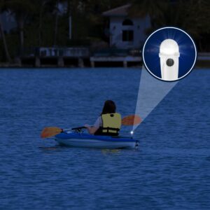 Five Oceans Kayak Lights - Stern Lights for Boats, Anchor Light, 8-inch, Battery-Powered LED Kayak Lights for Night Kayaking with Suction Cup for Small Boat, Canoe, Dinghy, Paddle Board - FO4483