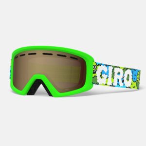 giro rev youth snow goggles - lilnugs strap with amber rose lens (2021)