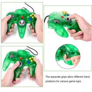 3 Pack Classic N64 Controller, suily Retro N64 Gaming Wired Gamepad Joystick Controller-Plug & Play (Non USB Version)