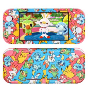 dlseego switch lite skin cute animals pattern full wrap skin protective film sticker design for nintendo switch lite-multicolor