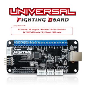 Brook Universal Fighting Board (UFB) - Pre-installed header version, Arcade Stick PCB For XB Series X/S, XB One, 360, PS4, PS3 Consoles and PC, Upgradable with UFB-UP5