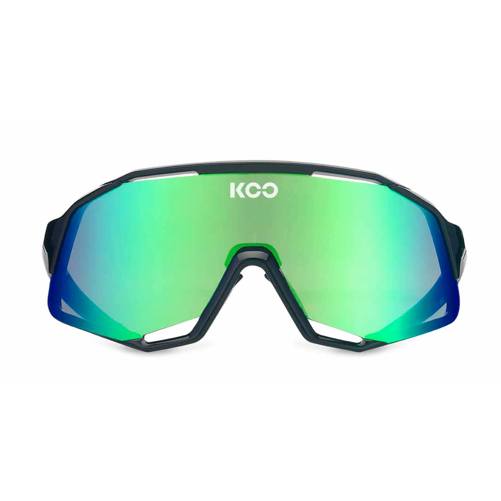 KOO Demos Sunglasses I Performance Eyewear for Road, MTB Cyclists & Cyclocross Sports - Black Green