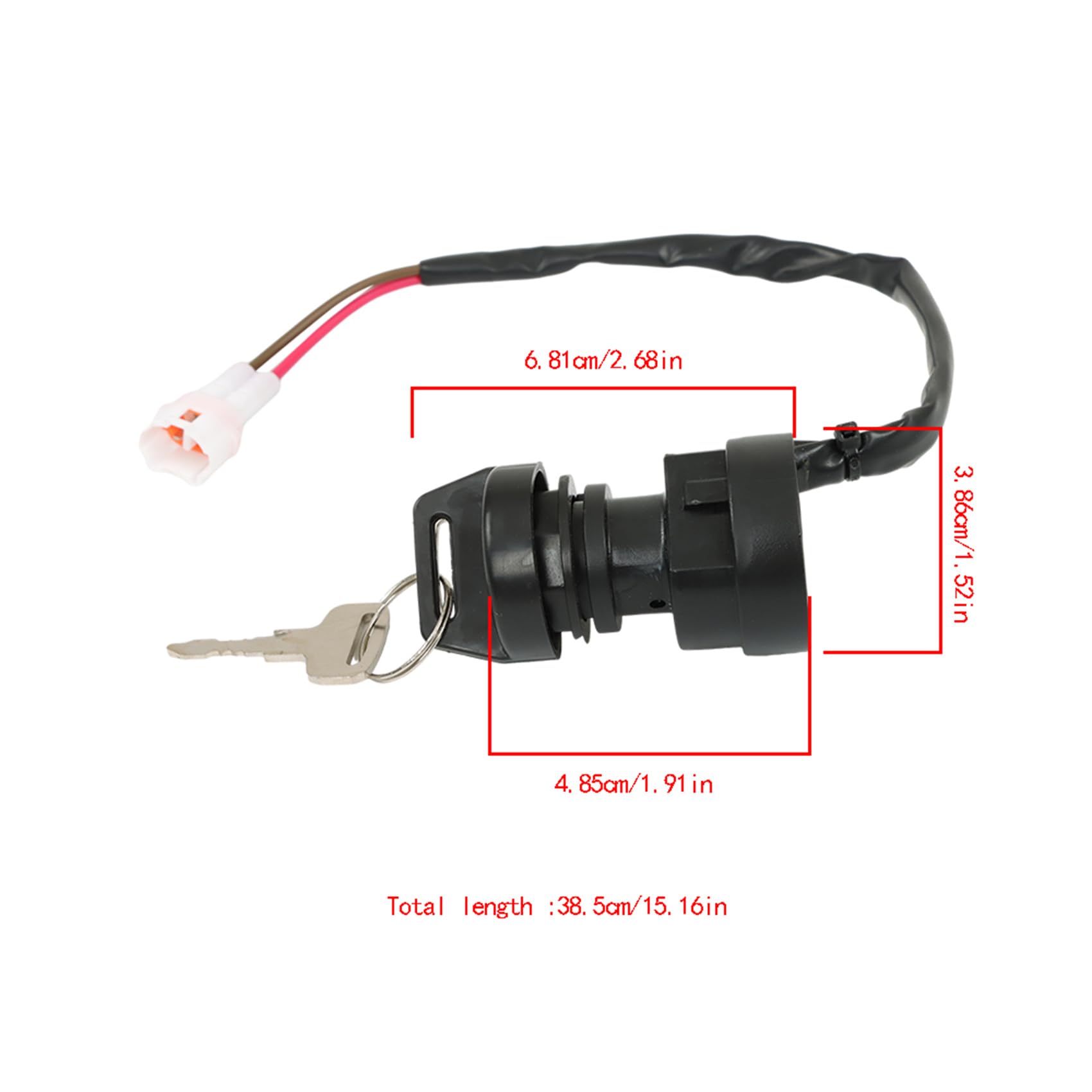 labwork Ignition Key Switch Replacement for Yamaha Raptor 250 660R 350 700 YFM700R YFM350R YFM660R YFM250R