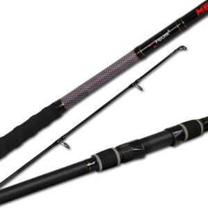 fiblink surf fishing rod 2 piece portable travel spinning rod saltwater surf rod 9'