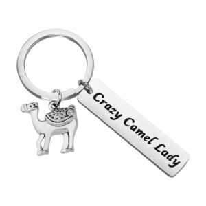 lqri camel jewelry camel lover gift crazy camel lady keychian with camel charm camel themed gifts camel girls gift for her (k-camel)