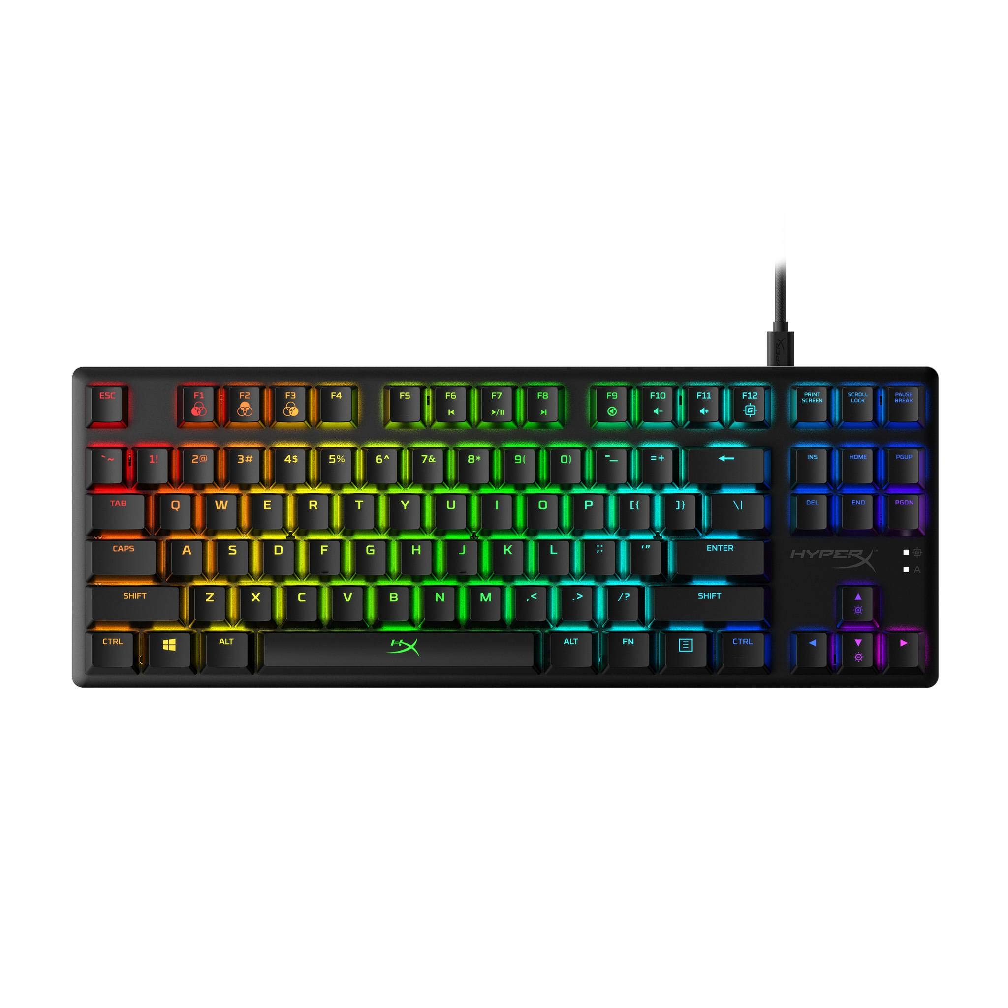 HyperX Alloy Origins Core Wired Gaming Mechanical Keyboard Compact Tenkeyless HyperX Red Switch with RGB Back Lighting for PC, PS5 PS4 Xbox Series X|S & Xbox One (Renewed)