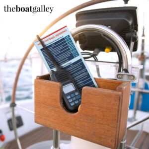 Quick Guide for VHF Radio Marine - Handy Boating Must Haves | Boating Accessory Reference for Improved Safety | Ideal Sailing Gifts | Informative, Concise and Long-Lasting | The Boat Galley