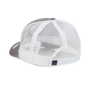 Ecofera Men's Eco-Friendly Snapback Trucker Hat Baseball Cap (Grey/White Patch)