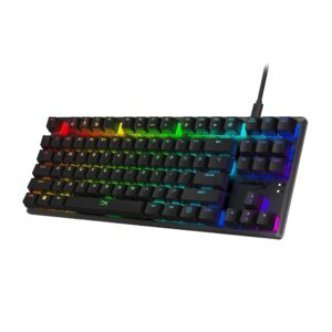 HyperX Alloy Origins Core Wired Gaming Mechanical Keyboard Compact Tenkeyless HyperX Red Switch with RGB Back Lighting for PC, PS5 PS4 Xbox Series X|S & Xbox One (Renewed)