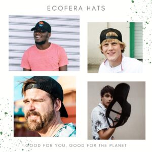 Ecofera Men's Eco-Friendly Snapback Trucker Hat Baseball Cap (Grey/White Patch)