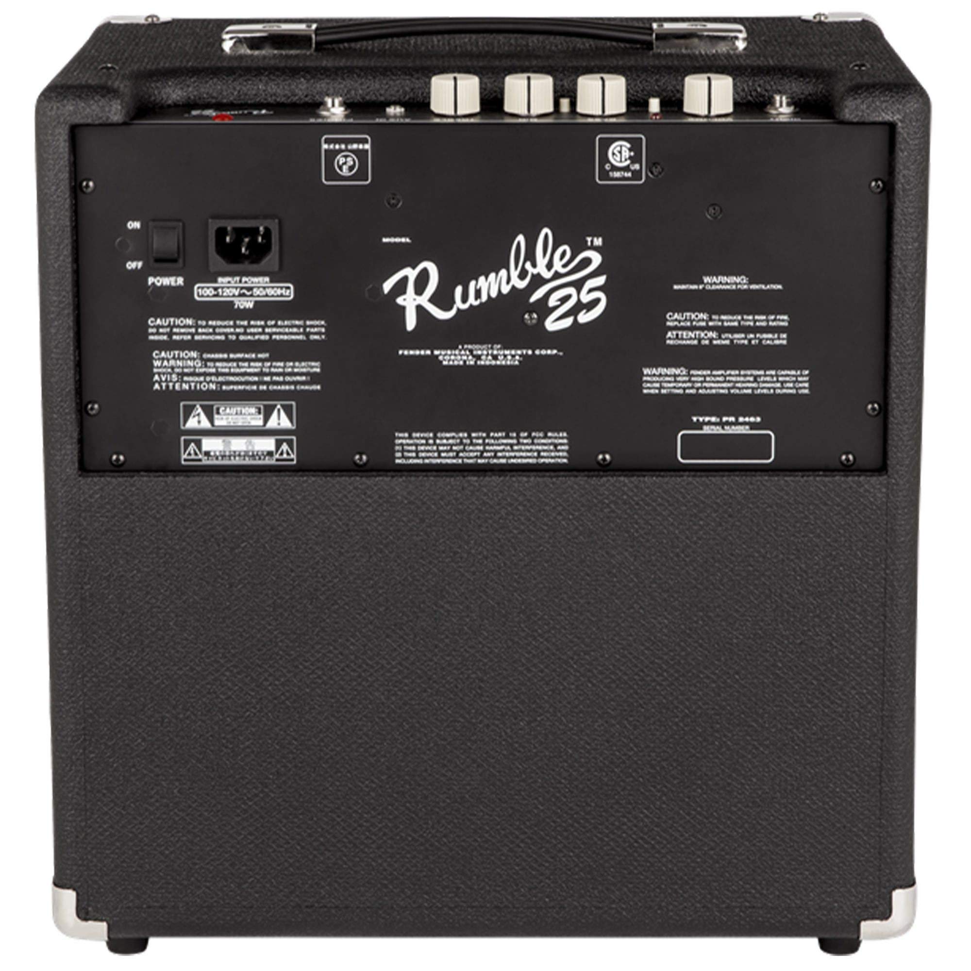 Fender Rumble 25 v3 Bass Combo Amplifier (Renewed)