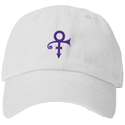 Prince Official Love Symbol White Baseball Hat, One Size