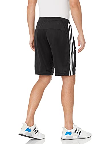 adidas mens Designed 2 Move 3-stripes Primeblue Shorts, Black/White, Large US