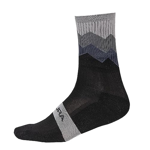 Endura Jagged Cycling Sock Black, Small