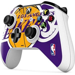 Skinit Decal Gaming Skin Compatible with Xbox One S Controller - Officially Licensed NBA Los Angeles Lakers Large Logo Design