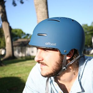 Freetown Offbeat Bike Helmet | Dial Fit, ABS Hardshell, Zone Flex, 14 Vents, Fidloc Magnetic Buckles, Integrated Chin Pad | Multi Sport, Comfortable, Crash Protection, CPSC Rated, Blue