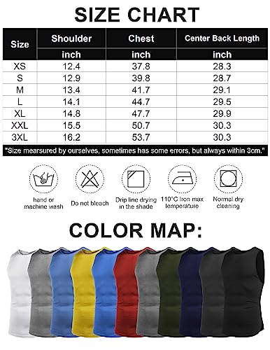 COOFANDY Men's 3 Pack Workout Tank Tops Sleeveless Gym Athletic Shirts Bodybuilding Fitness Muscle Cut Off Tee Shirt