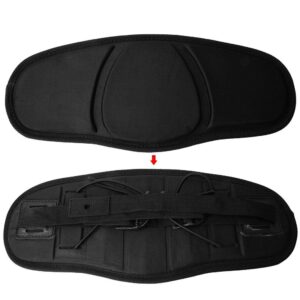 pupilashseat backrest- kayak backrest pad adjustable kayak non-slip canoe seat backrest comfortable pad black