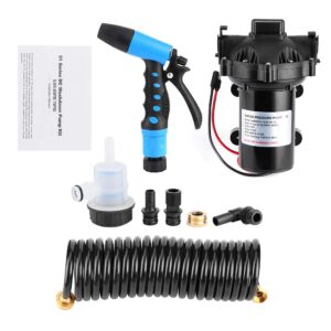 washdown pump kit, washdown deck cleaning pump kit 12v fresh sea water 5.0 gpm for rv boat marine