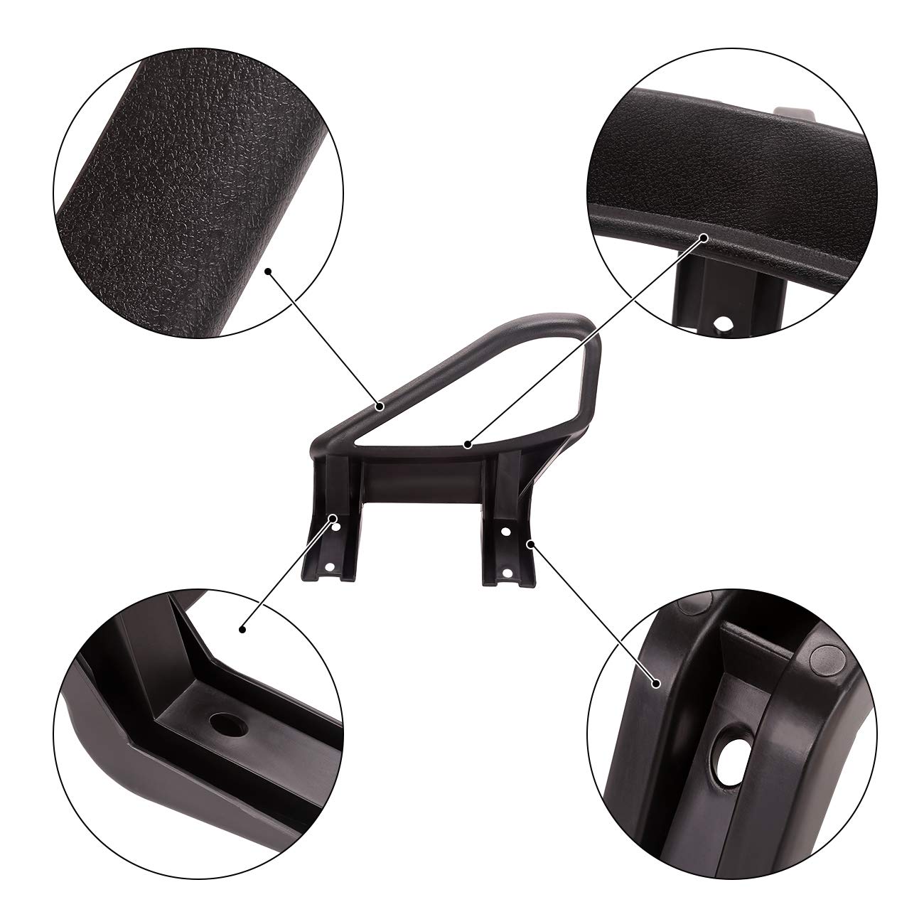 10L0L Golf Cart Arm Rest Hip Restraint for EZGO TXT 1994-up, Driver and Passenger Side, OEM# 71701-G01 71702-G01, Left + Right 1 Pair