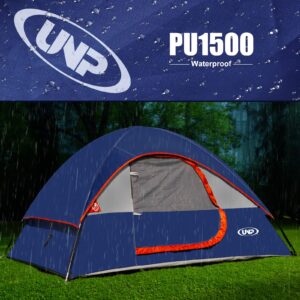 Camping Tent 2 Person, Waterproof Windproof Tent with Rainfly Easy Set up-Portable Dome Tents for Camping