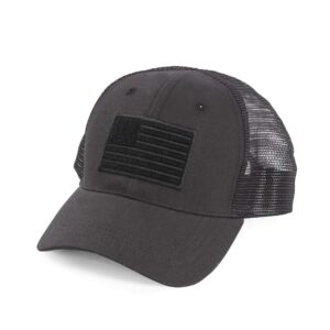 highland tactical american flag - trucker mesh hat black