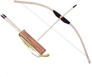 hguim kids bow arrow and wood quiver set 3 safe arrows traditional handmade bamboo kids toy gifts