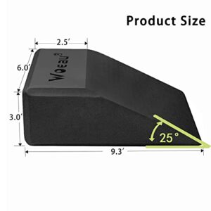 2 Pack Squat Wedge Blocks - Non Slip Professional Squat Ramp for Heel Elevated Squats Calf Raises Platform, for Men Women, Slant Board Trainer for Fitness, Squat, Pushup, Weightlifting, Yoga