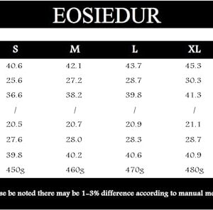 EOSIEDUR Women's Two Piece Outfits Zip Top Jacket and Elastic Waistband Pant Women Sweatsuit Tracksuit Sets, Black M