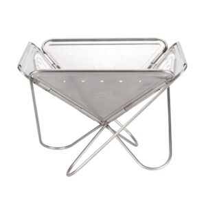 Snow Peak Pack & Carry (M) Fireplace - Made of Durable Stainless Steel - 13.75 x 13.75 x 9.75 in