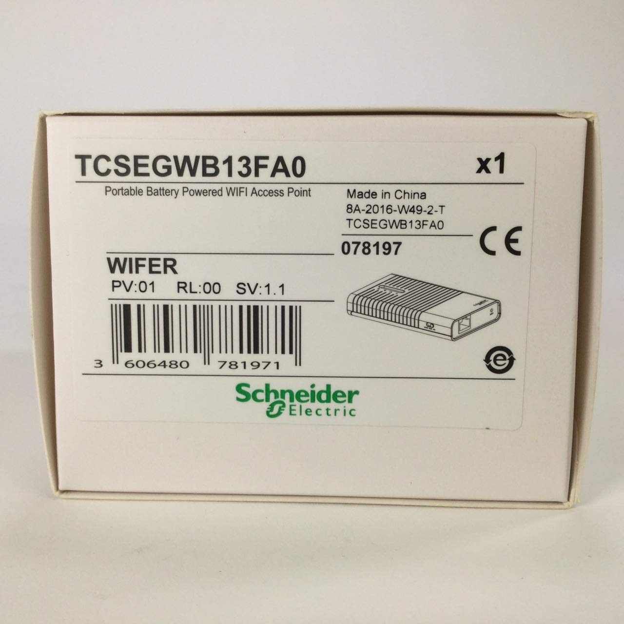 Schneider Electric TCSEGWB13FA0 Portable WiFi Access Point WIFER New NFP