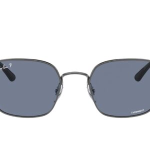 Ray-Ban Rb3664ch Chromance Square Sunglasses, Gunmetal/Polarized Blue, 50 mm