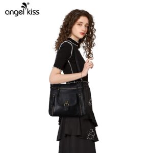 Angel Kiss Crossbody Bags Shoulder Bags and Handbags for Women Multi Pocket Daily Soft Hobo Purses Medium Size