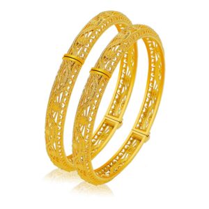 ethlyn valentines day gifts for her 2pcs/lot 24k gold plated women wedding bangles bracelets party jewelry birthday gifts