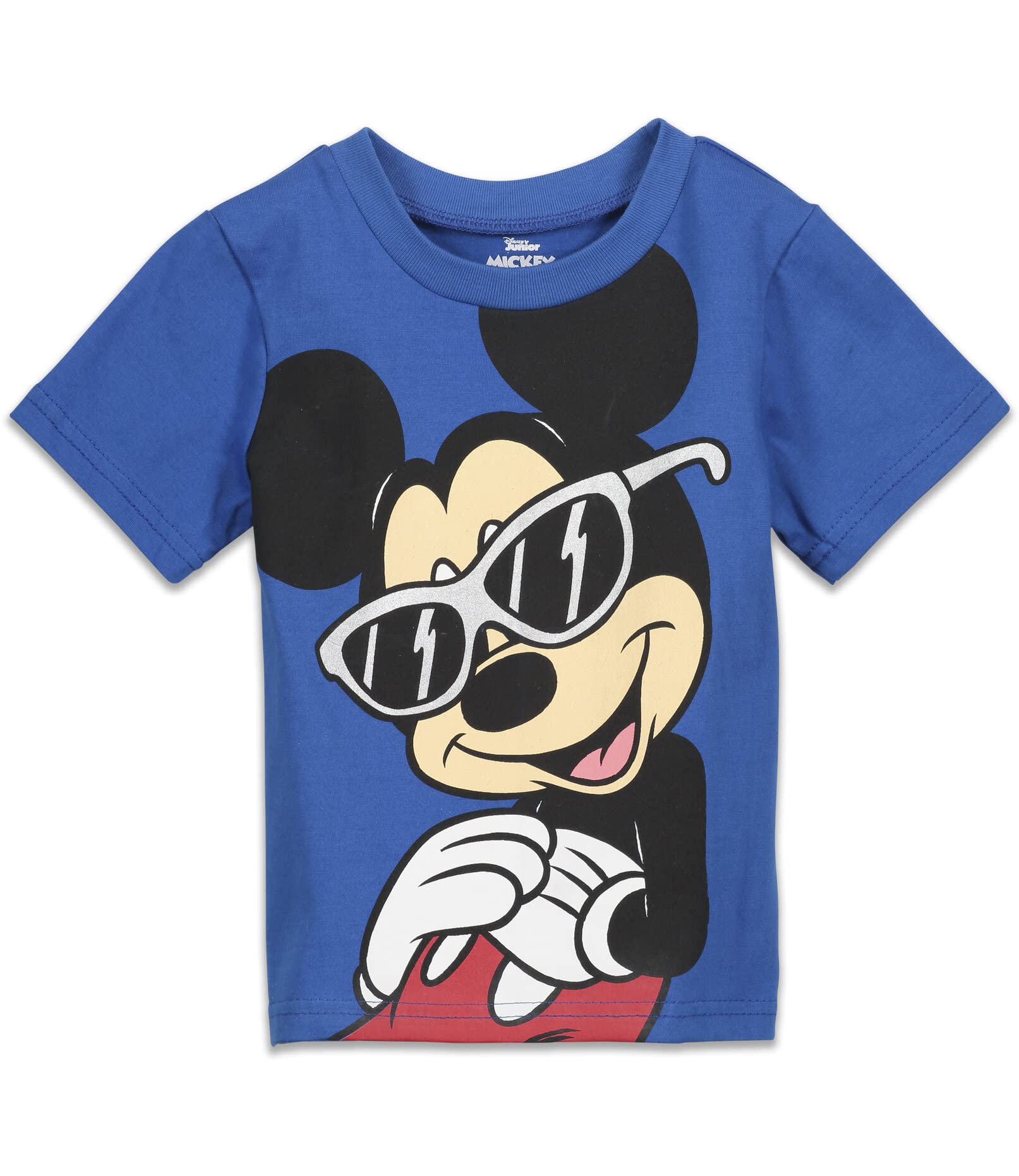 Disney Mickey Mouse Big Boys T-Shirt and Mesh Shorts Outfit Set Navy-Blue 8