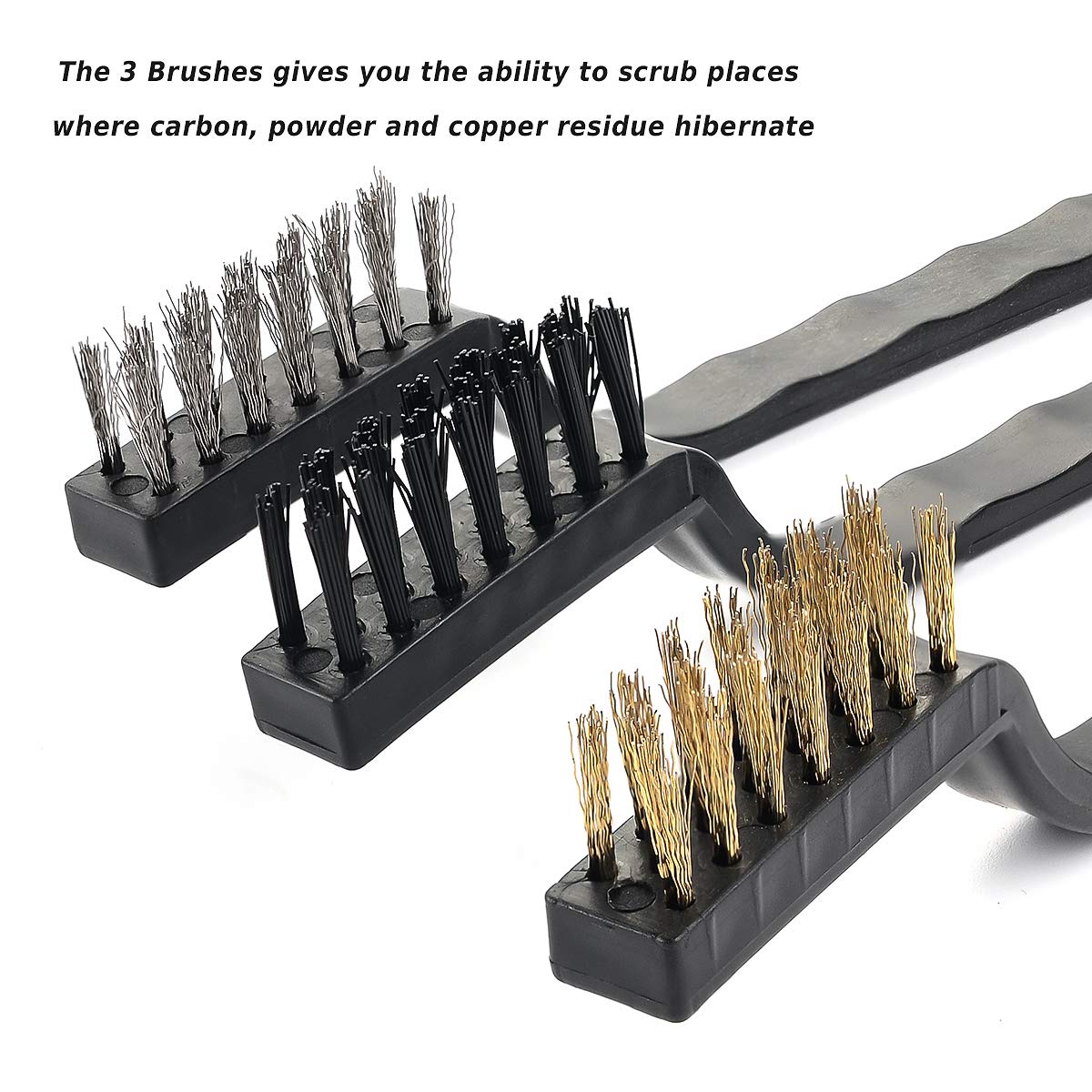 Cleaning Brushes & Picks Kit Set Brass Steel Nylon Double Ended Cleaning Brushes Stainless Steel Pick Set - Brass Steel Nylon Bristle Brushes