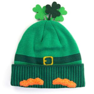 happy hatter | leprechaun knit beanie hat | adult