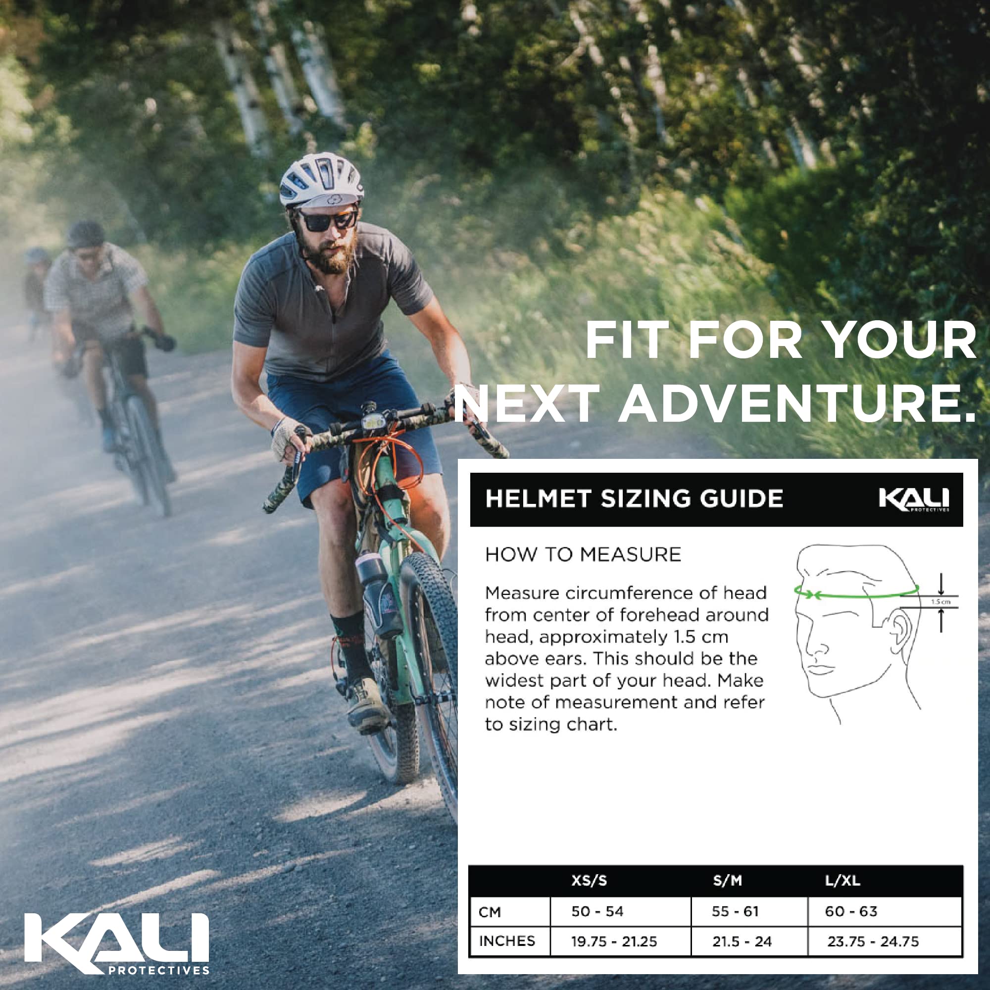 Kali Protectives UNO Bicycle Helmet for Adults - Mountain Bike Helmet for Men and Women with Locking Buckle and Sliders; Helmet with Maximum Airflow Vents for Urban Cycling