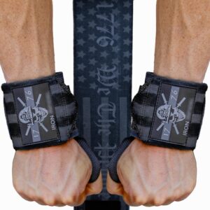 iron infidel wrist wraps for weightlifting - 24" heavy duty support for working out, gym accessories for men - use for lifting, crossfit, fitness, exercise, bench press, powerlifting (1776)