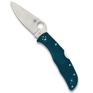 Spyderco Endela Lightweight Knife with 3.41" K390 Premium Steel Blade and Durable FRN Handle - PlainEdge - C243FPK390