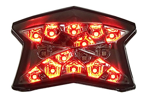 Motodynamic Integrated Sequential LED Tail Lights Smoked Lens for 2020-2022 Kawasaki Ninja 650 Z650 (DOES NOT WORK ON 23+ MODELS)