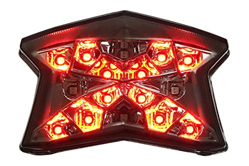 Motodynamic Integrated Sequential LED Tail Lights Smoked Lens for 2020-2022 Kawasaki Ninja 650 Z650 (DOES NOT WORK ON 23+ MODELS)