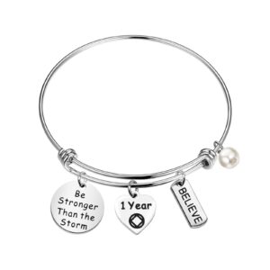 lqri na jewelry sobriety recovery gift sobriety gift 1 years 5 years 10 years addiction recovery bracelet(na 1)