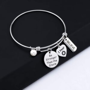 LQRI NA Jewelry Sobriety Recovery Gift Sobriety Gift 1 Years 5 Years 10 Years Addiction Recovery Bracelet(NA 1)