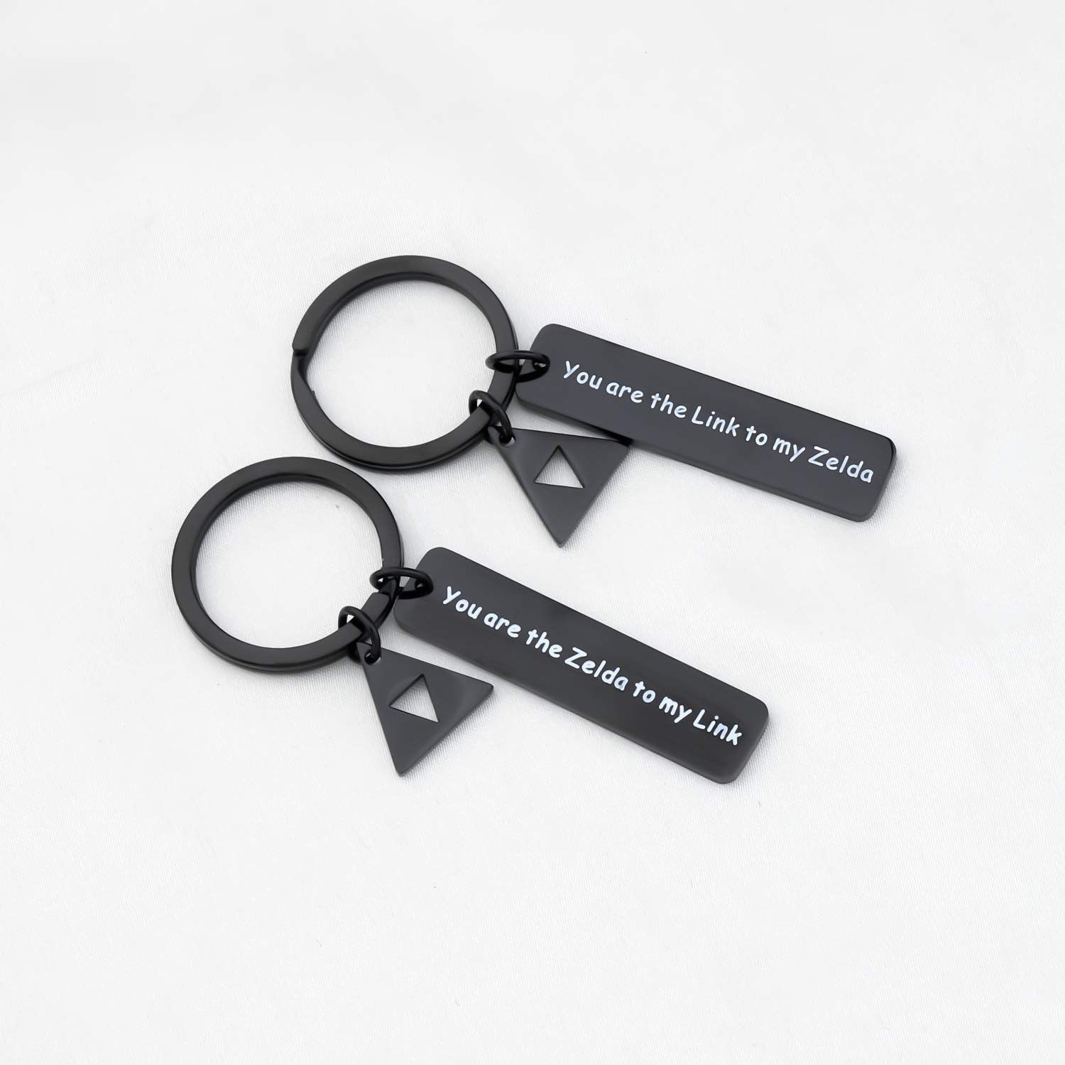 The Legend of Zellda Inspired Couple Keychain Set You Are The Liink To My Zellda Gamer Couple Gift (Link To My Zelda)