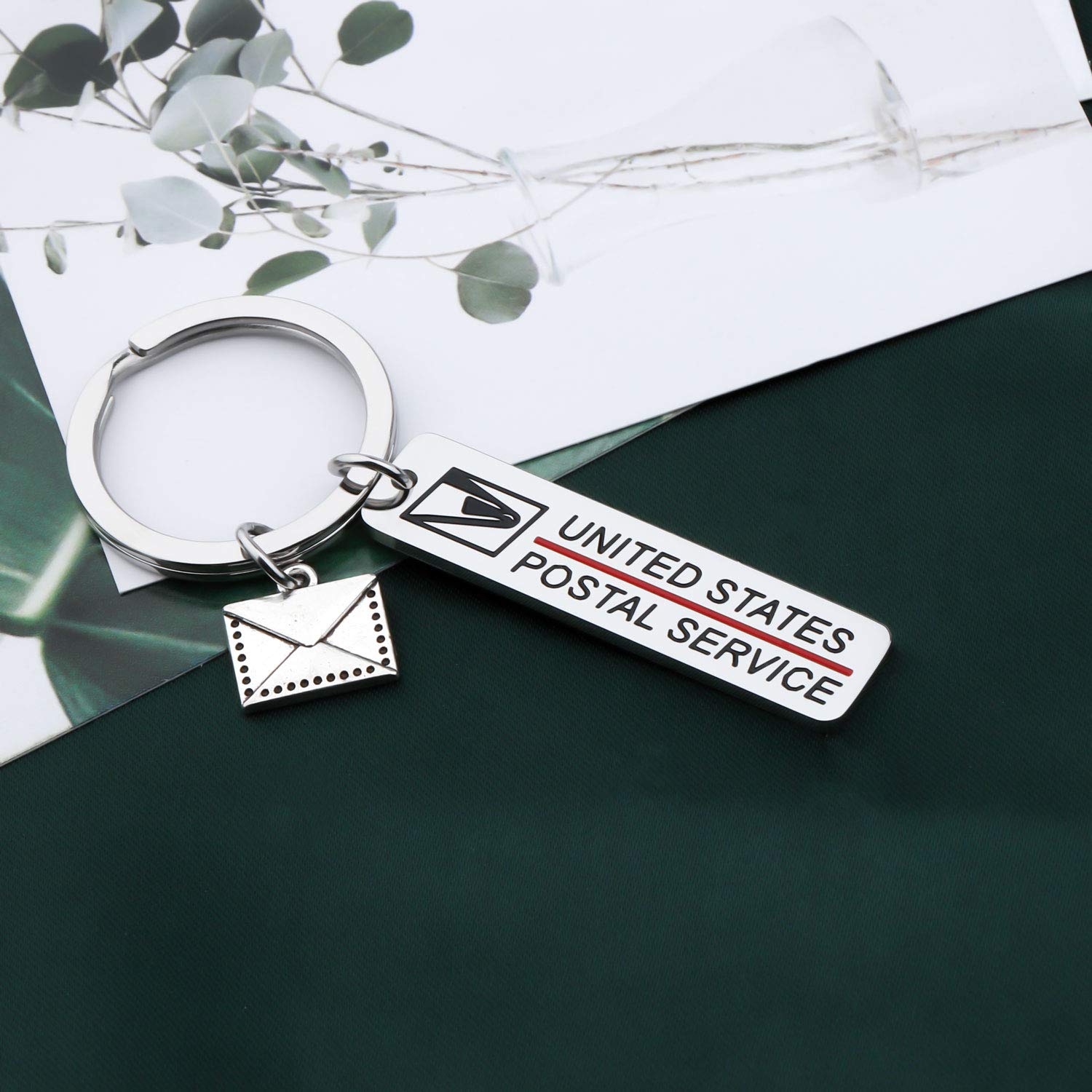 FAADBUK Post Office Keychain Postman Gift Postal Jewelry Gifts for Postal Staff (Post Office K-S)