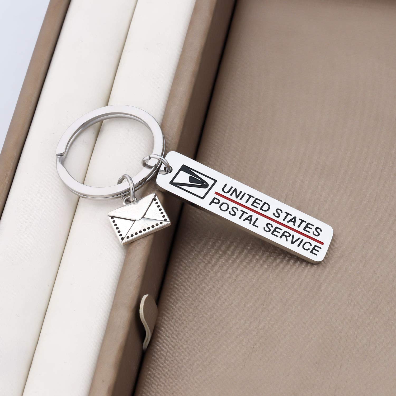 FAADBUK Post Office Keychain Postman Gift Postal Jewelry Gifts for Postal Staff (Post Office K-S)