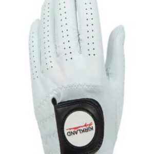 KIRKLAND SIGNATURE Premium Leather Golf Glove for Left Handed - 4-Pack Small