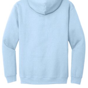 Hooded Pullover Sweat Shirt Heavy Blend 50/50 7.75 oz. by Gildan (Style# 18500) (Large, Light Blue)